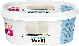 Gräddglass Vanilj laktosfri 750ml Sia Glass