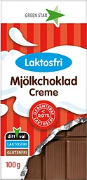 Mjökchoklad Creme Laktosfri 100g Greenstar