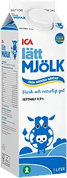 Lättmjölk 0,5% 1l ICA