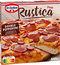 Rustica Double Pepperoni Fryst Pizza