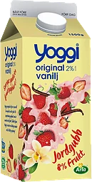 Yoghurt Original Jordgubb Vanilj 2% 1500g Yoggi®