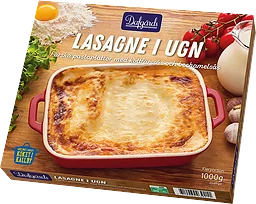 Lasagne i ugn Fryst 1kg Dafgårds
