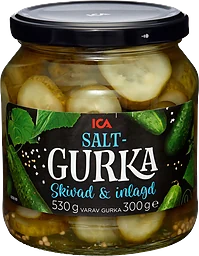 Saltgurka skivad 530g ICA