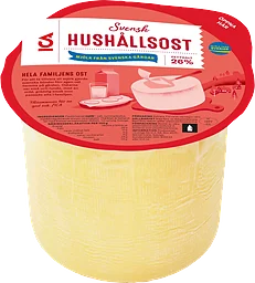 Hushållsost mild 26% ca 2,2kg ICA