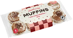 Chokladsmak Krämfyllda Muffins 8p