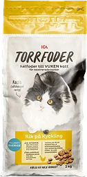 Torrfoder Kyckling Kastrerad Katt 2kg ICA