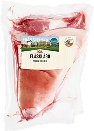 Fläsklägg Färsk Rimmad med ben ca 1,4kg ICA