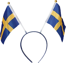 Diadem med Svenska flaggan Festive