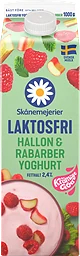 Yoghurt Hallon Rabarber Laktosfri 2,4% 1000g Skånemejerier