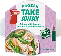 Kyckling linguine, zucchini & parmesansås 350g Findus