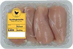 Kycklingbröstfilé 800g Hacksta Fågel
