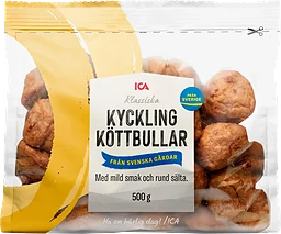 Kycklingköttbullar Stekta Färska 500g ICA