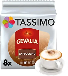 Kaffekapslar, Gevalia 8-p, Cappuccino Tassimo