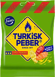 Godis Tyrkisk Peber Chili Pebers 150g Fazer