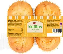 Muffins citron 4-p 300g ICA