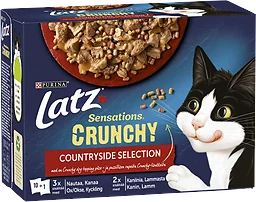 Kattmat Sensation Crunchy Countrys Selection géle 10-p