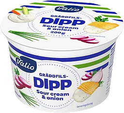 Gräddfilsdipp Sour cream & Onion 200g Valio
