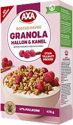 Granola Raspberry & Cinnamon 475g AXA