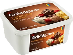 Gräddglass Choklad vanilj & apelsin 2l ICA