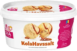 Gräddglass Kola & havssalt 500ml Sia Glass