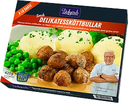 Delikatessköttbullar med mos 