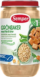 Grönsaker Fisk Ärtor Från 12 Månader