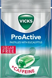 Pastiller Kaffein Eukalyptus Sockerfri 72g Vicks