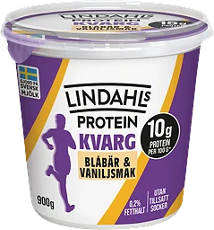 Kvarg Blåbär & Vaniljsmak 0,2% 900g Lindahls