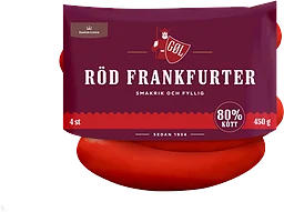 Frankfurter Röd 80% kötthalt 450g Göl