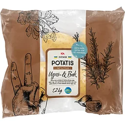Ugns- & Bakpotatis i påse 1,2kg ICA ICA