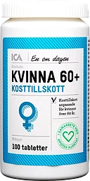 Multivitamin Kvinna 60+ Kosttillskott 100-p ICA Hjärtat