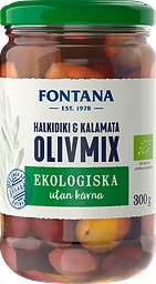 Olivmix Halkidiki & Kalamata Utan Kärnor