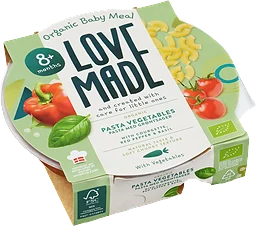 Barnmat Pasta & grönsaker Eko 8m 185g Lovemade