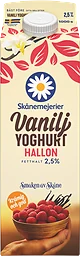 Yoghurt Vanilj & hallon 2,5%