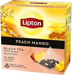 Te Svart Peach mango Pyramid 20p Lipton