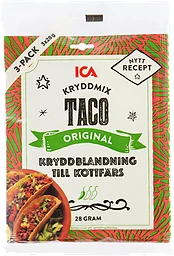 Kryddmix Taco Mild 28g 3-p ICA